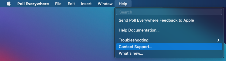 Mac contact support