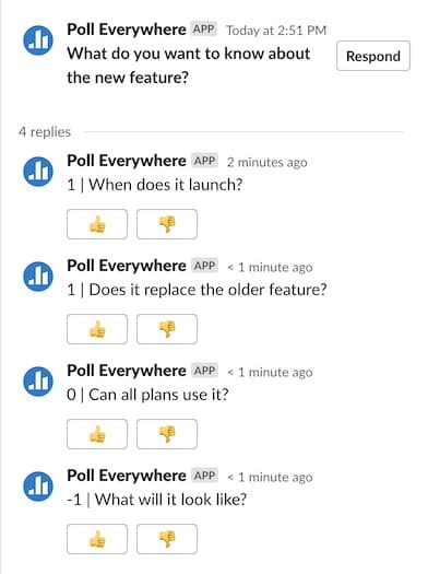 Poll Everywhere  Slack App Directory