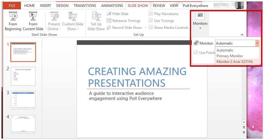 PPT Select Monitor