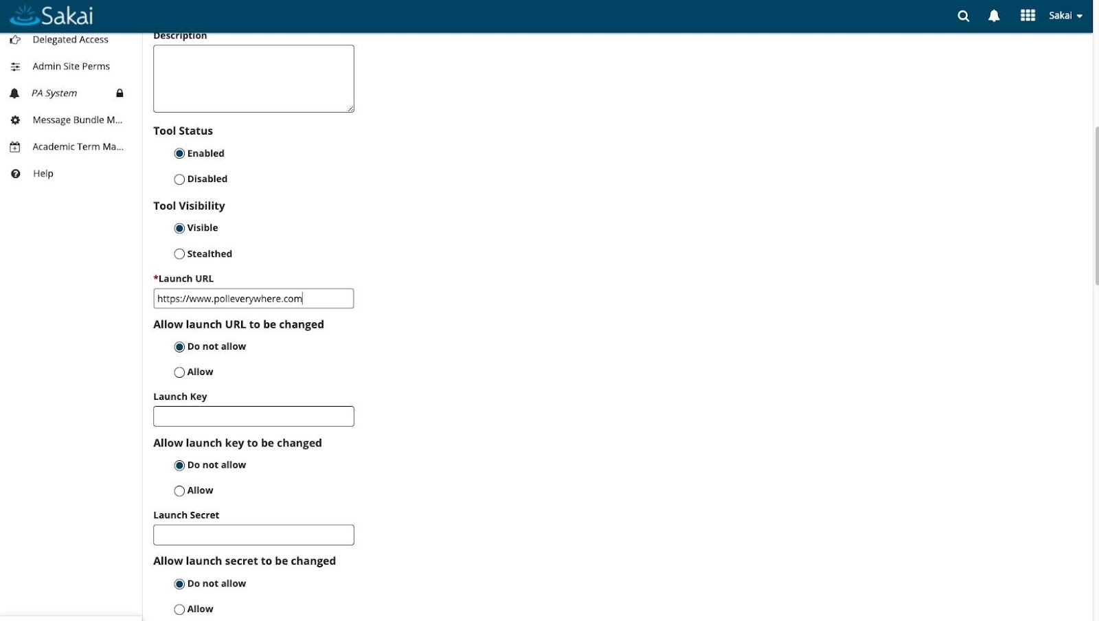 Sakai LTI Advantage 1.3 Setup Guide For Sakai Administrators – Poll ...